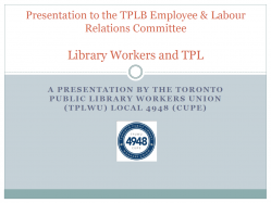 Presentation TPLB EmployeeLabourRelations