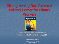 StrengtheningOurVoicesOntarioLibraryWorkersMarch2014